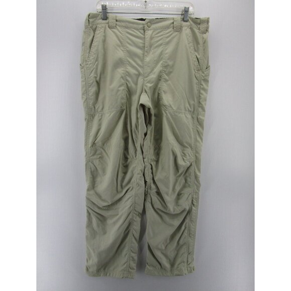 LL Bean Pants Large Ruched Hiking Outdoor Straight Nylon 36X29 Y2K - Picture 1 of 8